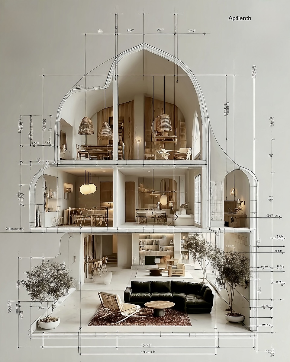 Section Study, blueprint study 11